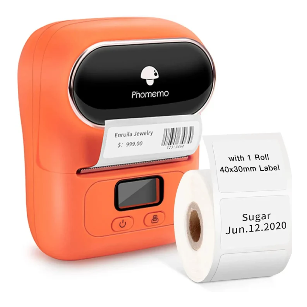 Phomemo M110 Bluetooth Etikettendrucker für iPhone und Android-Handys, tragbarer